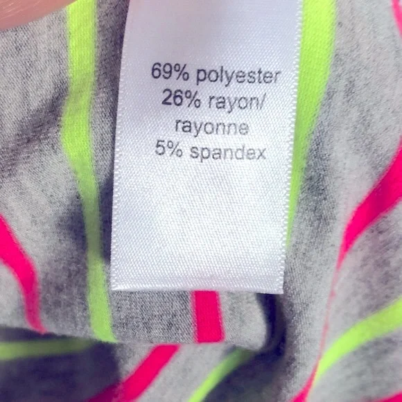 [Maurices] Neon Pink/Yellow Striped Racerback Mini Dress - Women's Size Medium - Picture 5 of 12